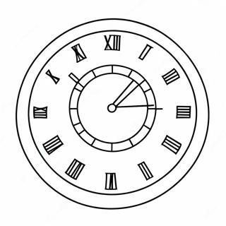 Telling Time Clock Coloring Page 53206-44248