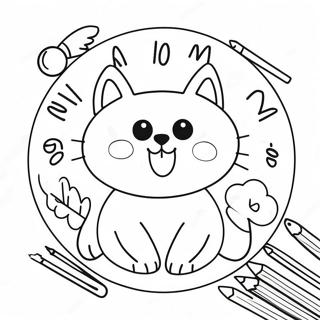 Telling Time Workpages Coloring Pages