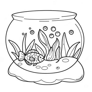 Fish Tank Coloring Pages