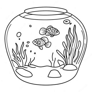 Fish Tank Coloring Page 53257-44258