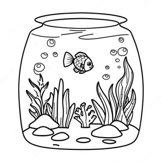 Fish Tank Coloring Page 53257-44260