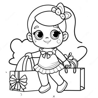 Shoppies Coloring Pages