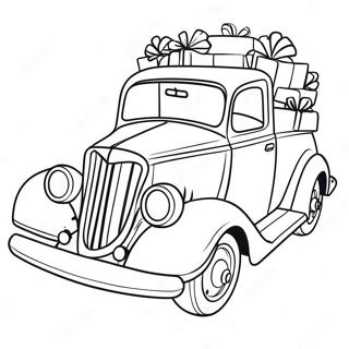 Christmas Car Coloring Page 53277-44274