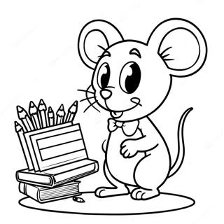 If You Take A Mouse To School Coloring Page 53287-44284