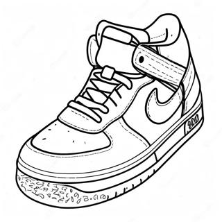 Cool Hypebeast Sneaker Coloring Page 53298-44298