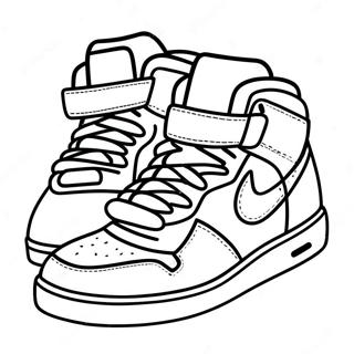 Cool Hypebeast Sneaker Coloring Page 53298-44299