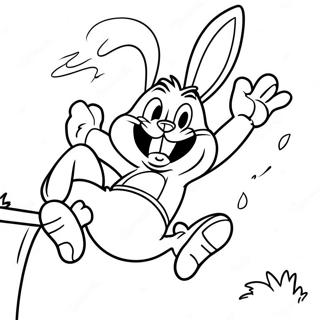 Bugs Bunny Dunking Coloring Page 532-425