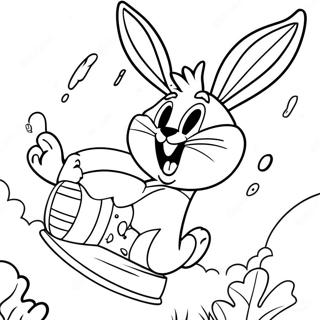 Bugs Bunny Dunking Coloring Page 532-427