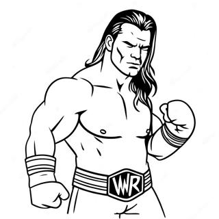 Silhouette Wwe Coloring Page 53327-44318