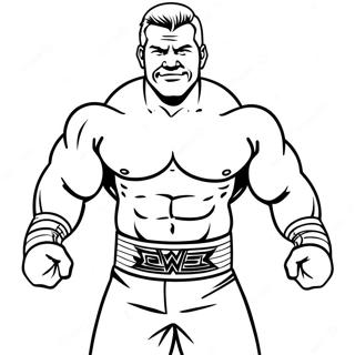 Silhouette Wwe Coloring Page 53327-44320