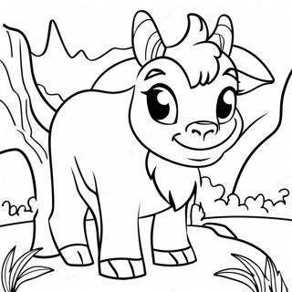 Adventurous Billy Goat Gruff Coloring Page 53338-44314