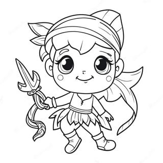 Pirate Fairy Coloring Pages