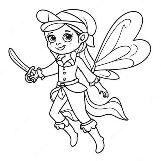 Pirate Fairy Coloring Page 53347-44332