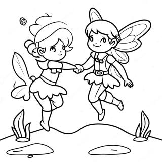 Adventurous Pirate Fairy Coloring Page 53348-44345