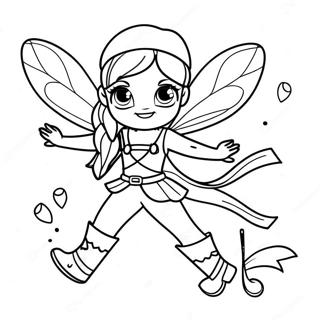 Adventurous Pirate Fairy Coloring Page 53348-44347