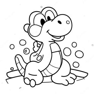 Yoshi S Crafted World Coloring Page 53357-44338