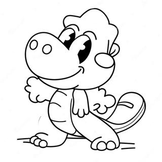 Yoshi S Crafted World Coloring Page 53357-44340