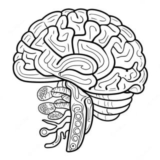 Anatomy Of The Brain Coloring Pages