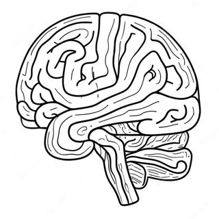 Anatomy Of The Brain Coloring Page 53367-44343