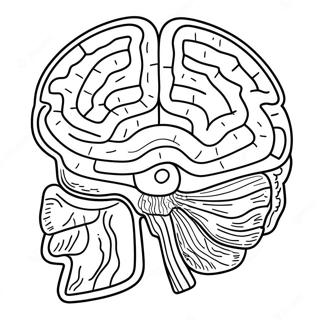 Anatomy Of The Brain Coloring Page 53367-44344