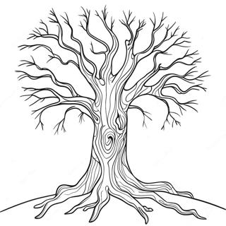 Bare Tree Coloring Page 53377-44355