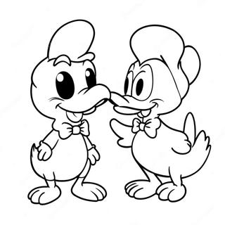 Donald And Daisy Duck Coloring Page 53458-44411