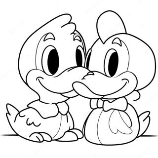 Donald And Daisy Duck Coloring Page 53458-44412