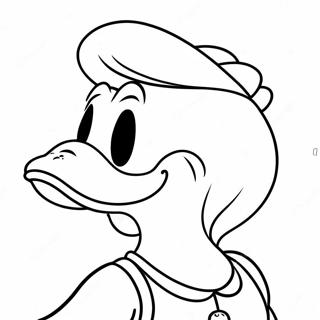 Playful Donald Duck Coloring Page 53459-44414