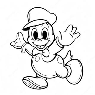 Playful Donald Duck Coloring Page 53459-44415