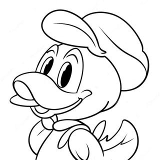 Playful Donald Duck Coloring Page 53459-44416