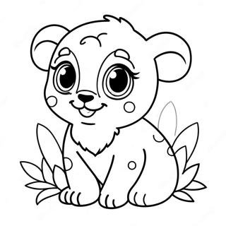 Cute Baby Animal Coloring Page 53499-44458