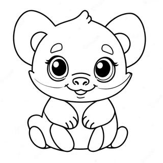 Cute Baby Animal Coloring Page 53499-44459