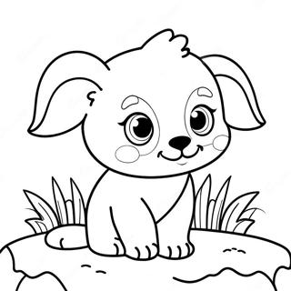 Cute Baby Animal Coloring Page 53499-44460