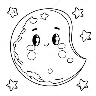 Moon And Stars Coloring Page 53508-44452