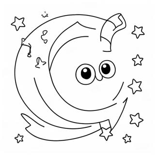 Moon And Stars Coloring Page 53508-44605