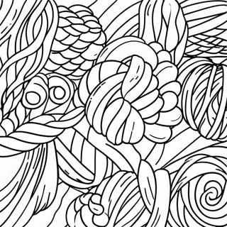 Colorful Yarn Skeins Coloring Page 53519-44468