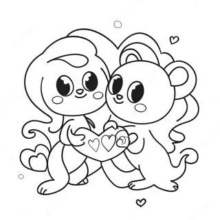 Valentines Day Coloring Page 5352-4284