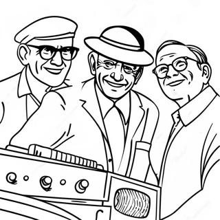 Oldies Music Coloring Page 53538-44470