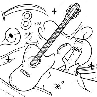 Oldies Music Coloring Page 53538-44635