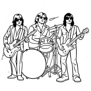 Classic Rock Band Coloring Page 53539-44485