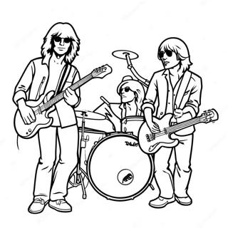 Classic Rock Band Coloring Page 53539-44486