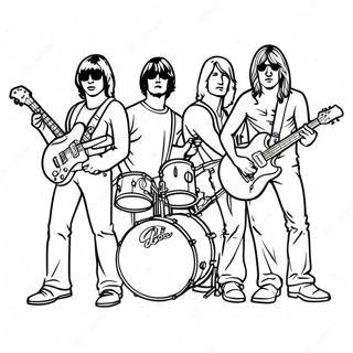 Classic Rock Band Coloring Page 53539-44488