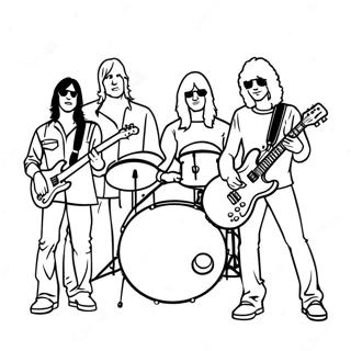 Classic Rock Band Coloring Page 53539-44629