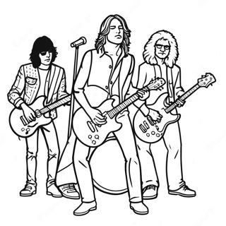 Classic Rock Band Coloring Page 53539-44631