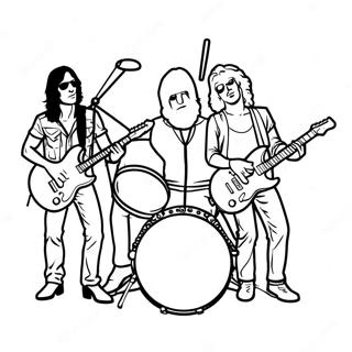 Classic Rock Band Coloring Page 53539-44632