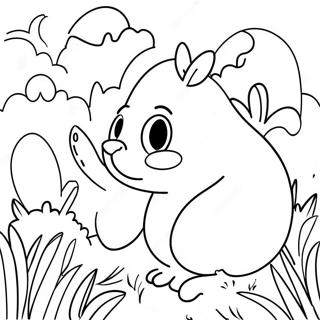 Colorful Ostara Egg Hunt Coloring Page 53549-44506