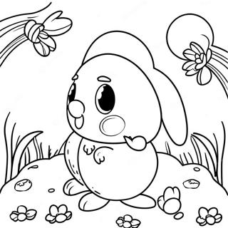 Colorful Ostara Egg Hunt Coloring Page 53549-44508