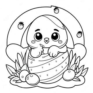 Colorful Ostara Egg Hunt Coloring Page 53549-44642