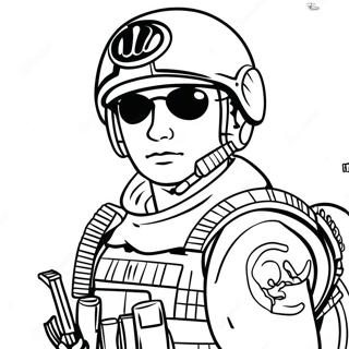 Elite Special Forces Soldier Coloring Page 53559-44491