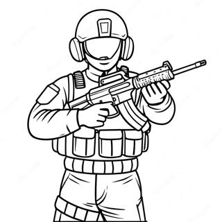 Elite Special Forces Soldier Coloring Page 53559-44649